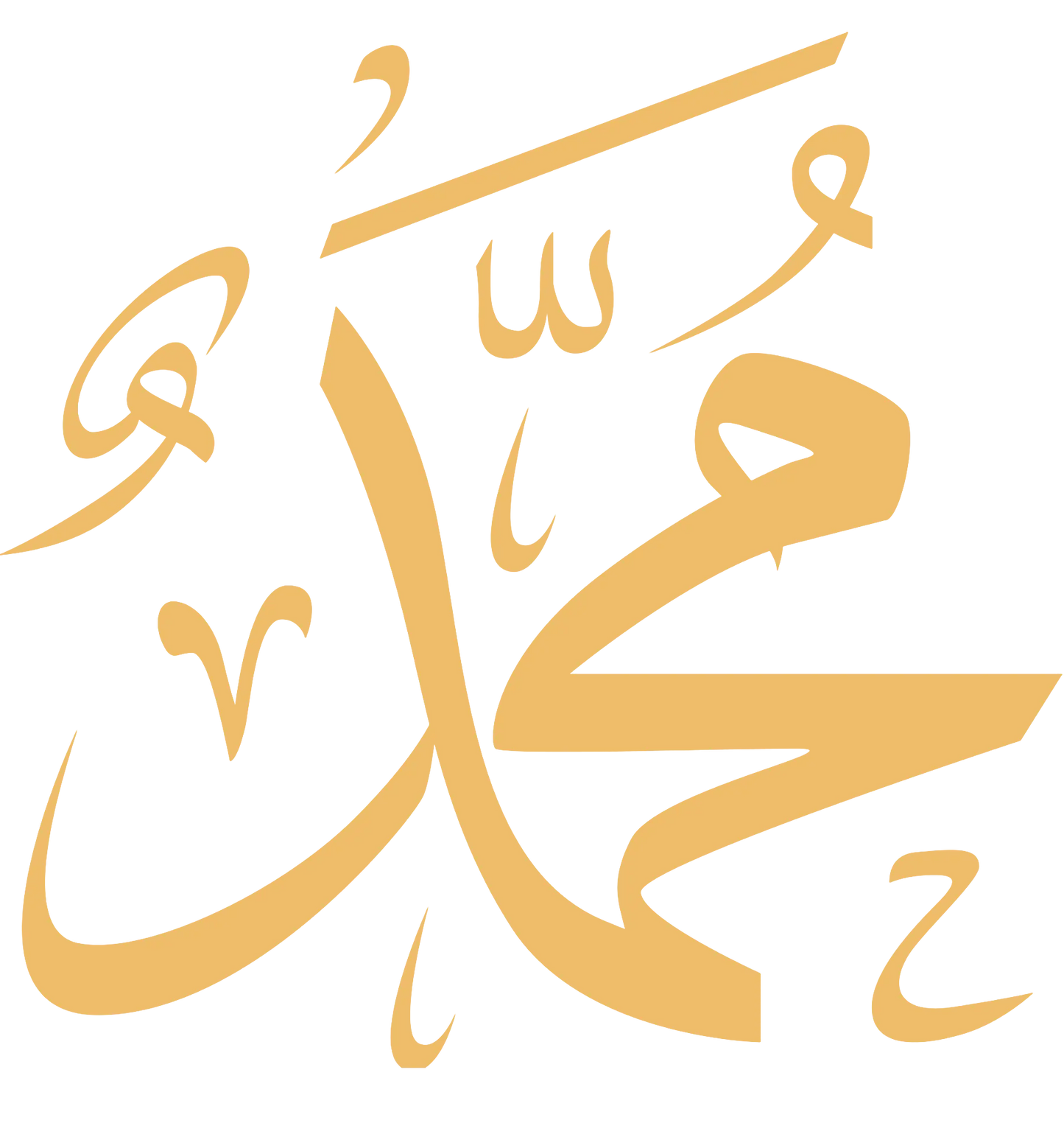 Islamic Calligraphy Black & Gold (4Panel) Wall Art