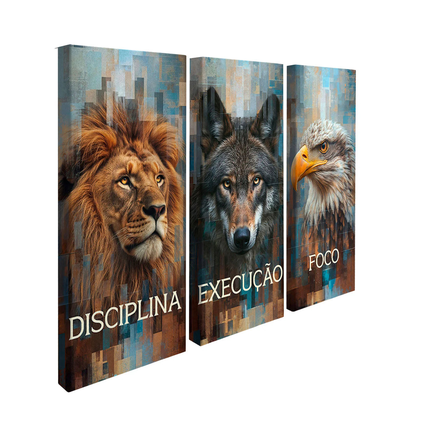 Discipline, Execution & Focus Grid Art