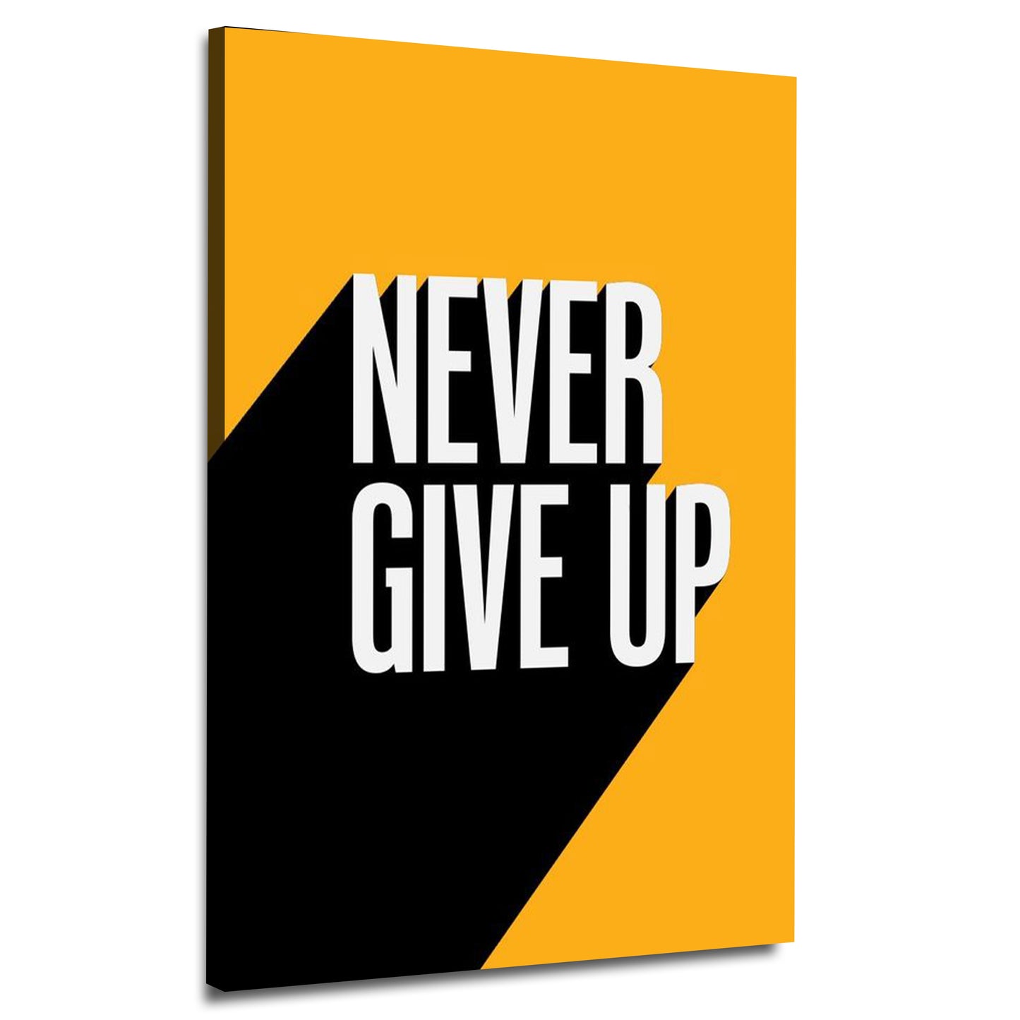 Never Give Up Motivational Canvas | Wall Art