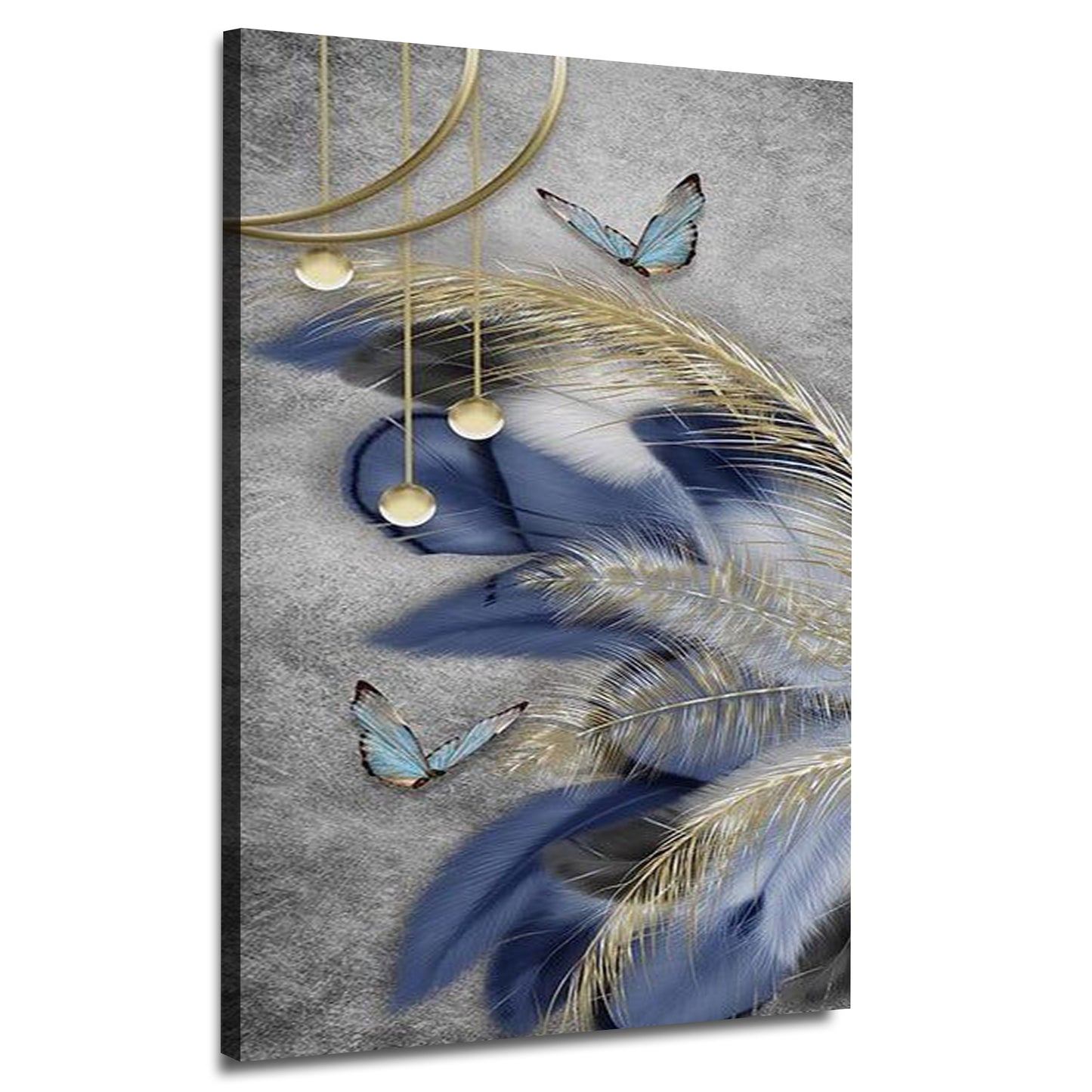 Modern Nordic Art Feather Canvas | Wall Art