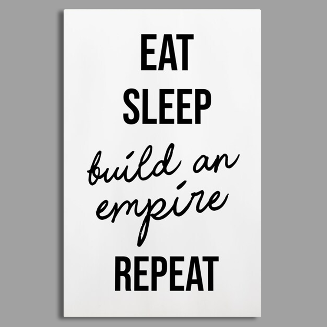 EAT SLEEP EAT REPEAT Canvas Frames Wall Art