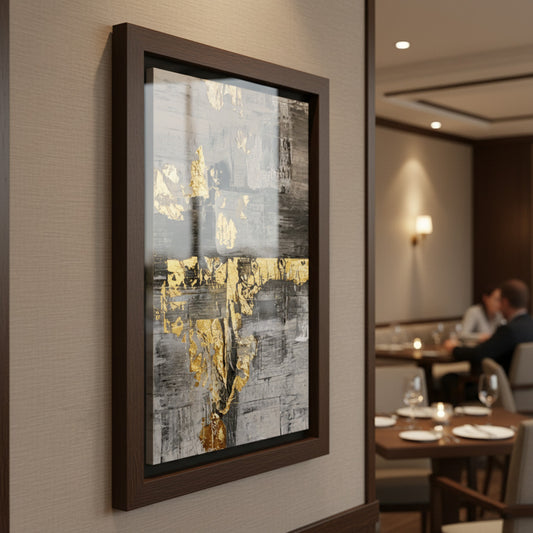 Bold Design Black & Gold Canvas Frames | Wall Art