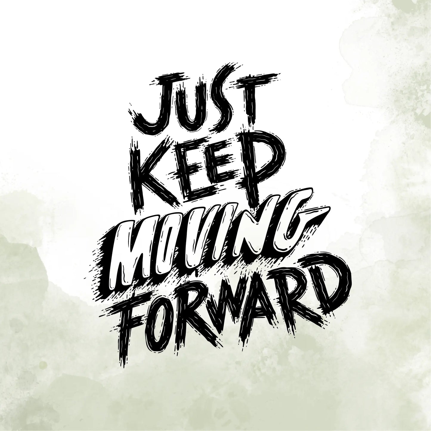Positive Inspirational Black and white Qoutes (5 Panel) Wall Art