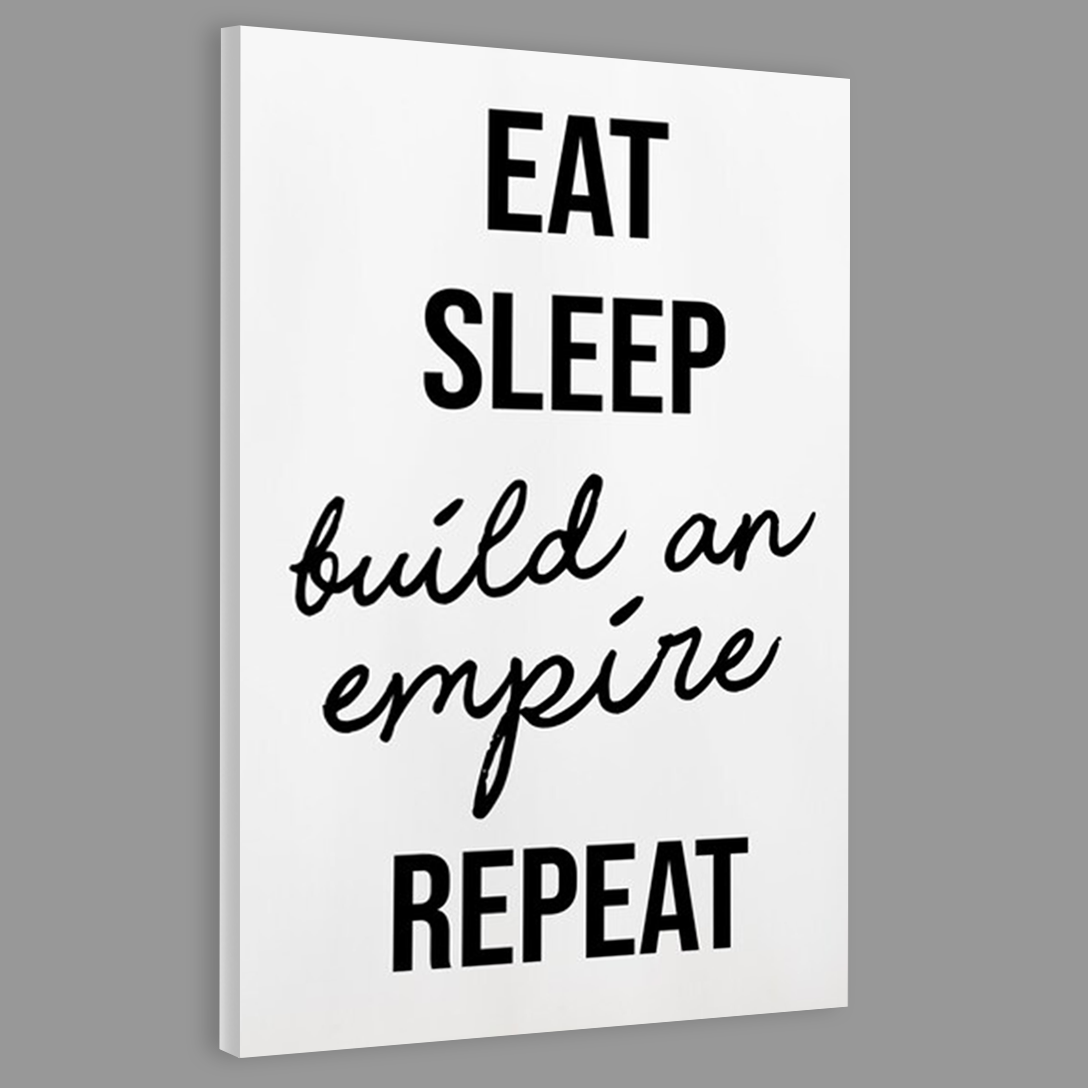 EAT SLEEP EAT REPEAT Canvas Frames Wall Art