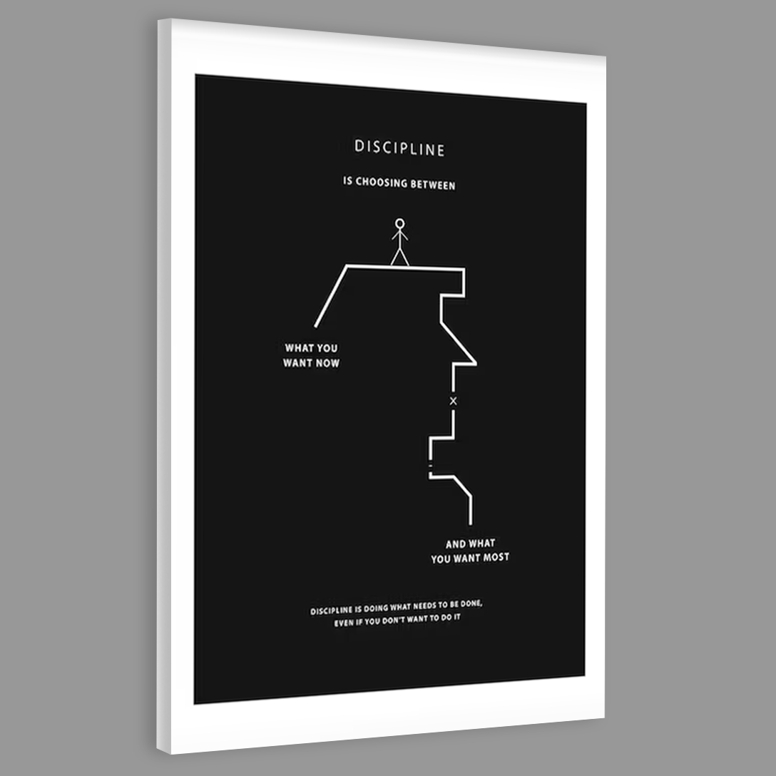 Success Hunters Discipline Motivational Wall Art