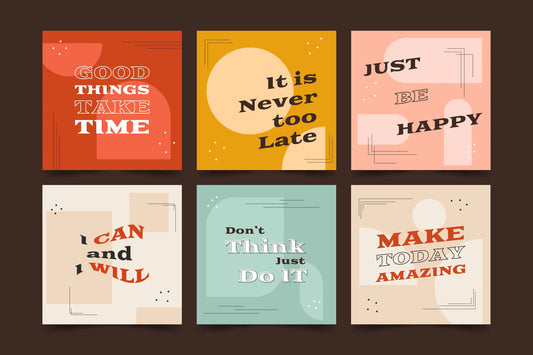 Office Inspirational Quotes (6 Panel) Wall Art