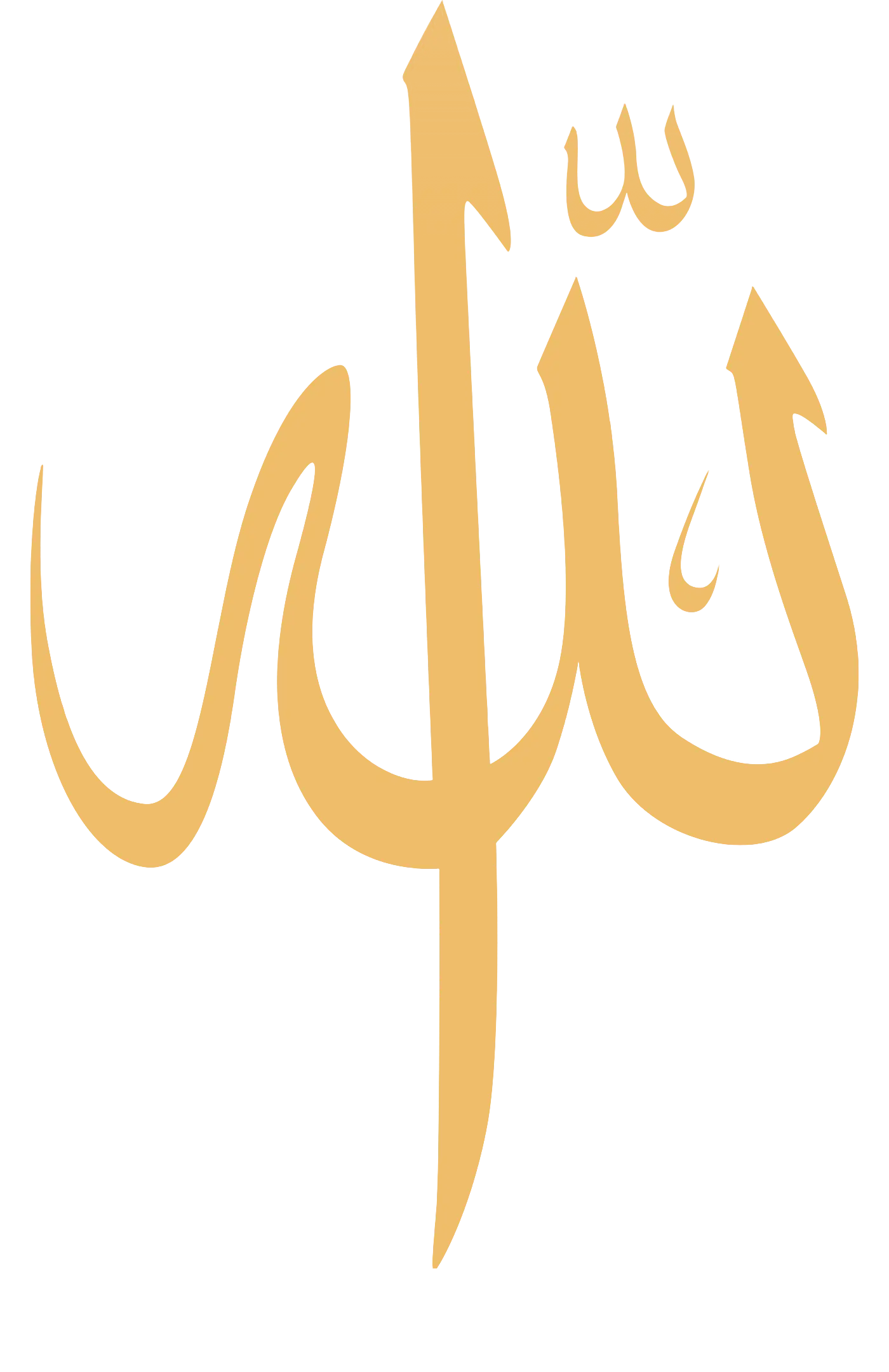 Islamic Calligraphy Black & Gold (4Panel) Wall Art