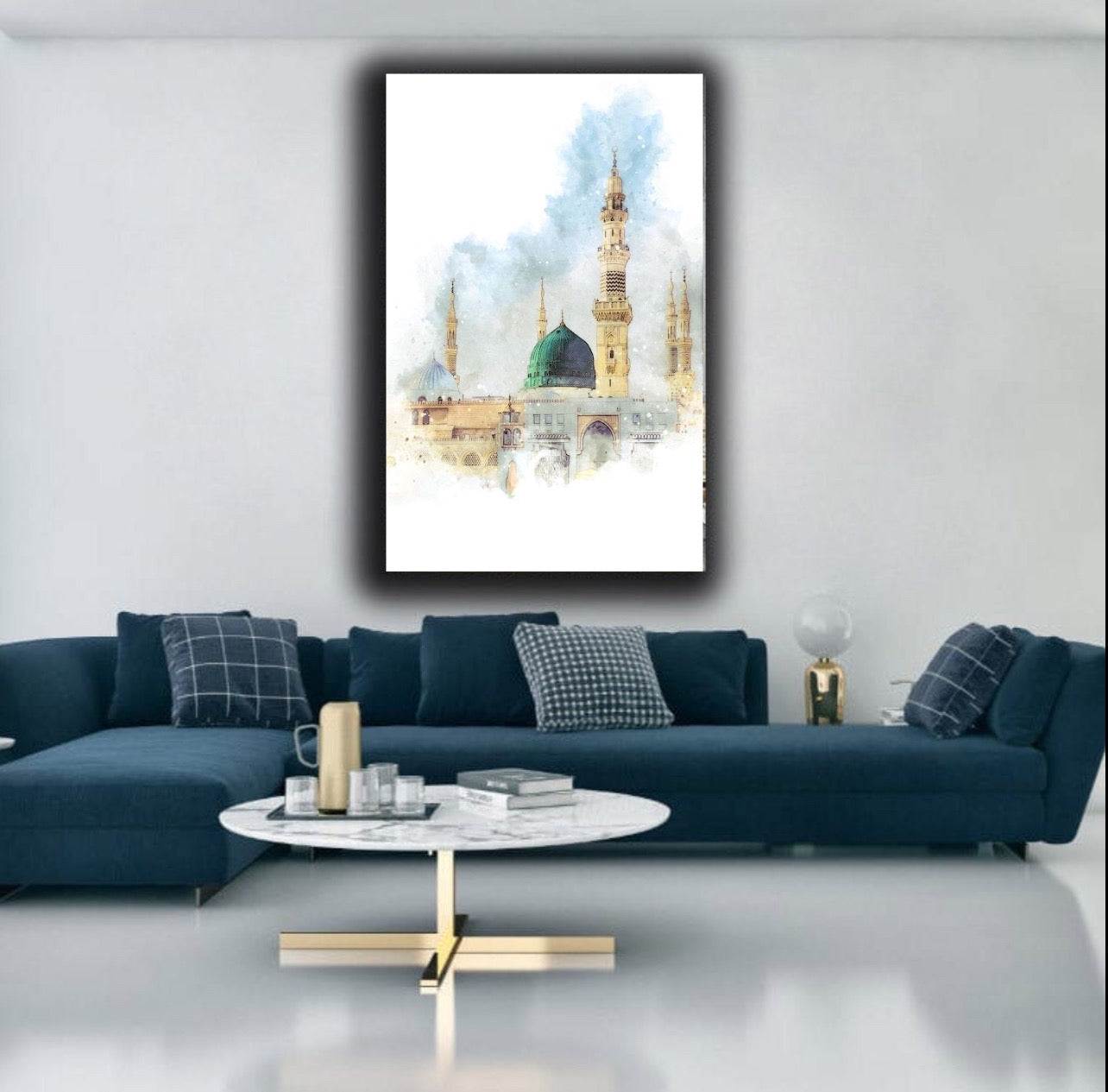 Al-masjid An-nabawi Painting style | Wall Art
