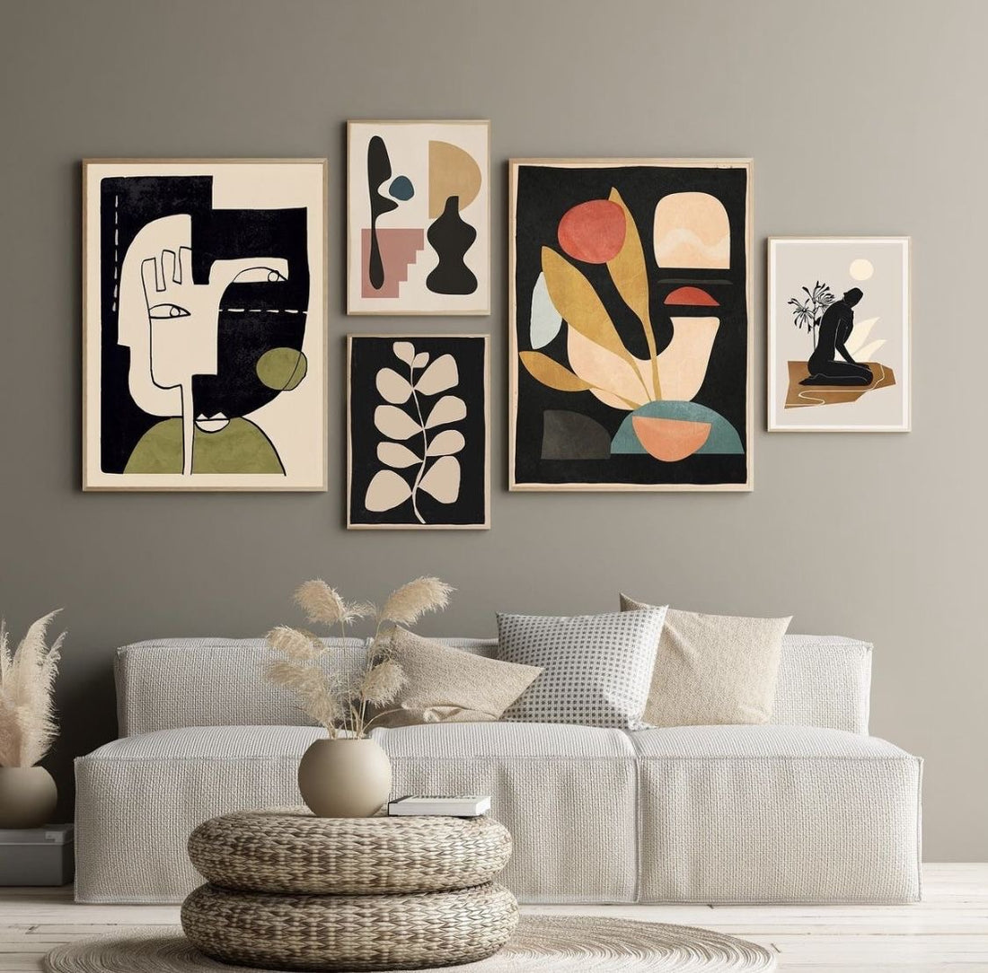 Abstract 5 frames set