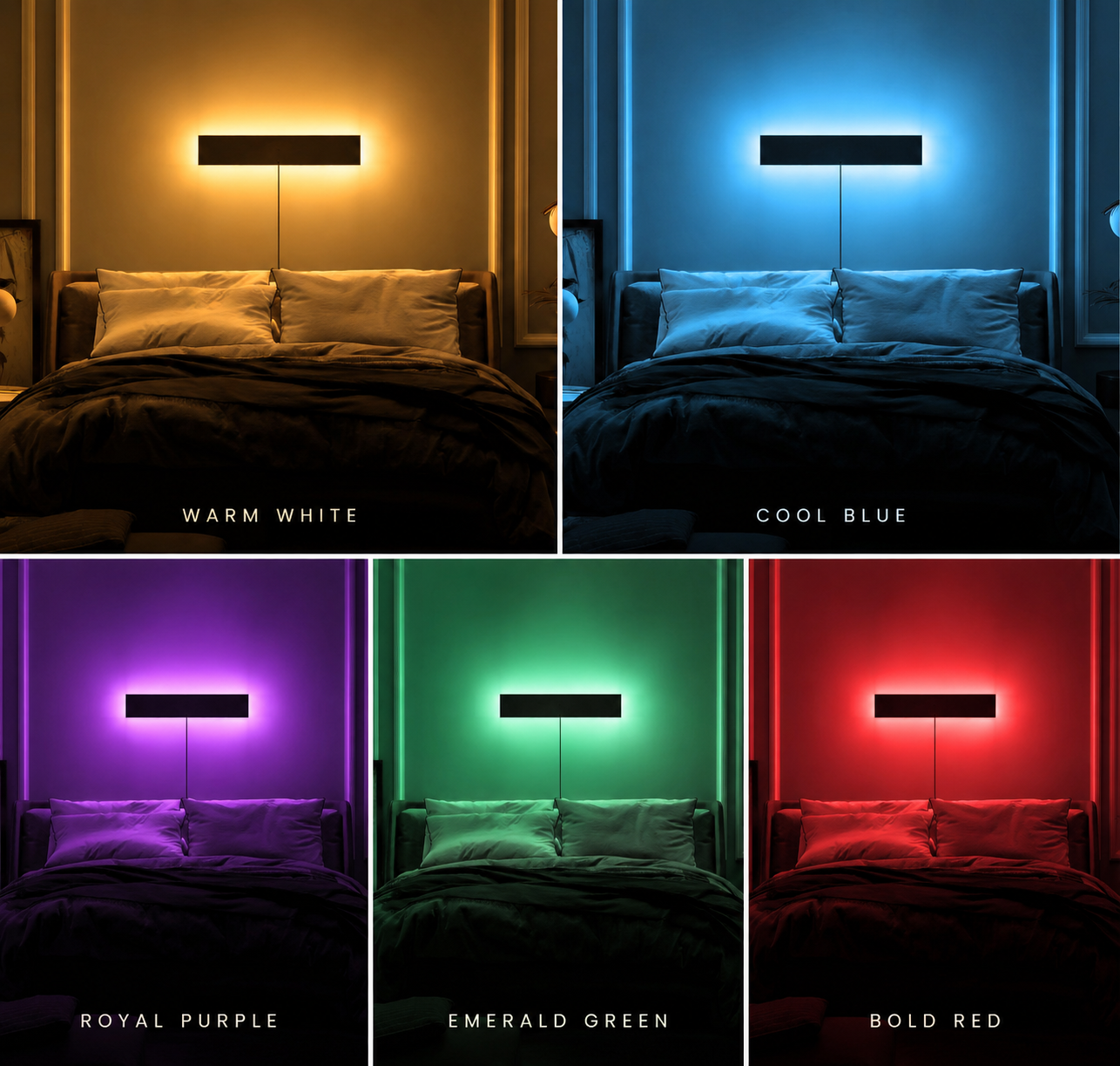 Modern Linear Wooden LED Wall Lamp