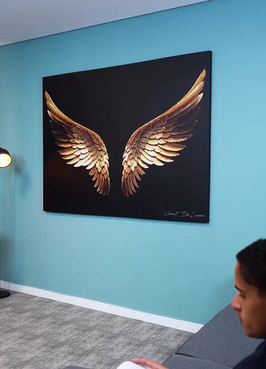 Golden Wings Art | Single Wall Art