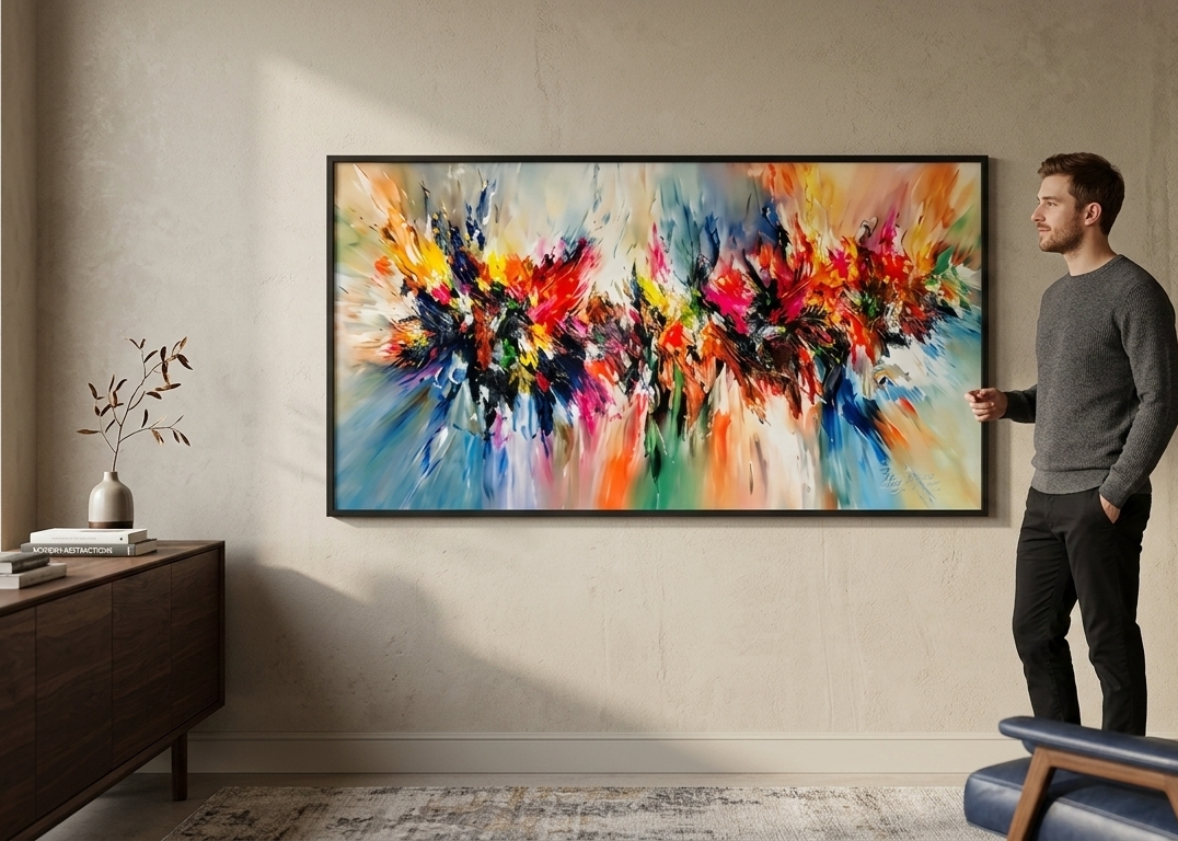 Modern Harmony | Light and Texture Abstract Canvas Art