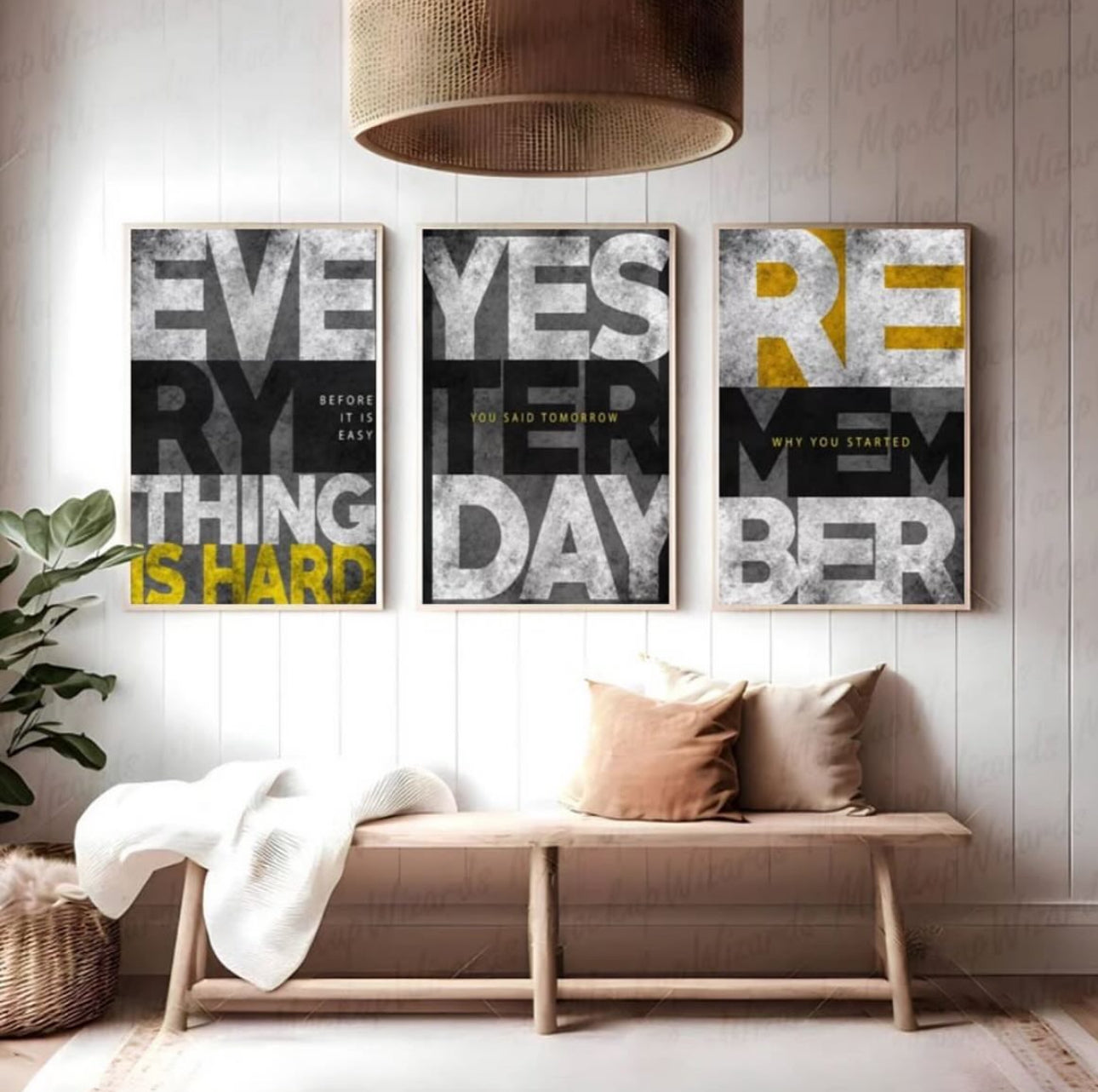 Abstarct black (3panel) | Wall Art