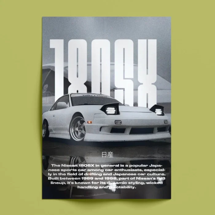 Nissan 180SX Wall Poster