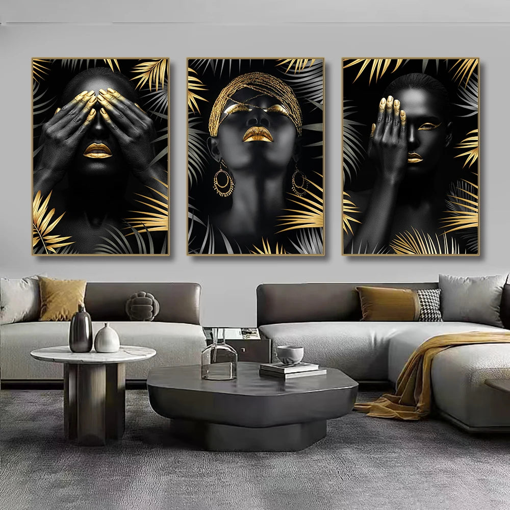 African Make Up Women – 3 PANEL SET