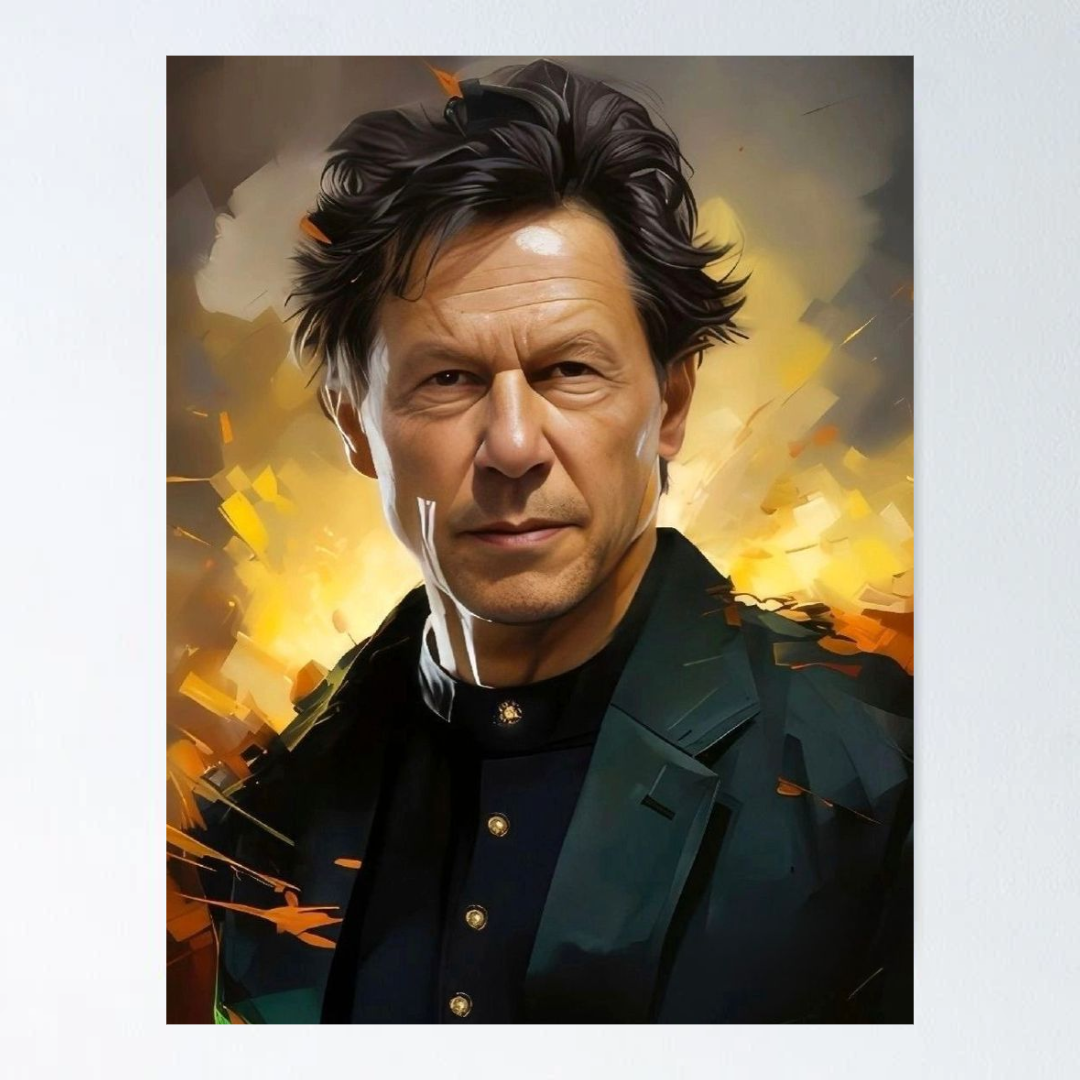 Imran Khan Leader Portrait – Poster Print
