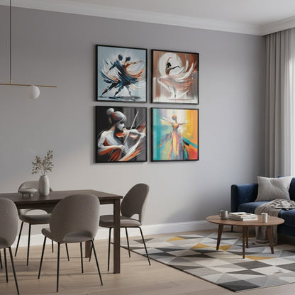 Ballet Dancer (4Panel) Wall Art