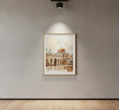 Al-Aqsa Mosque Wall Art | Jerusalem Islamic Decor