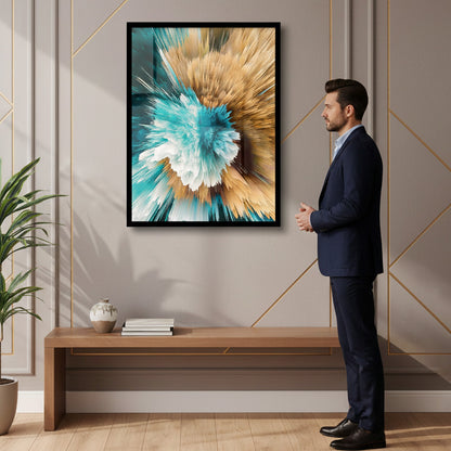 Golden Swirls Art Canvas Frames | Wall Art