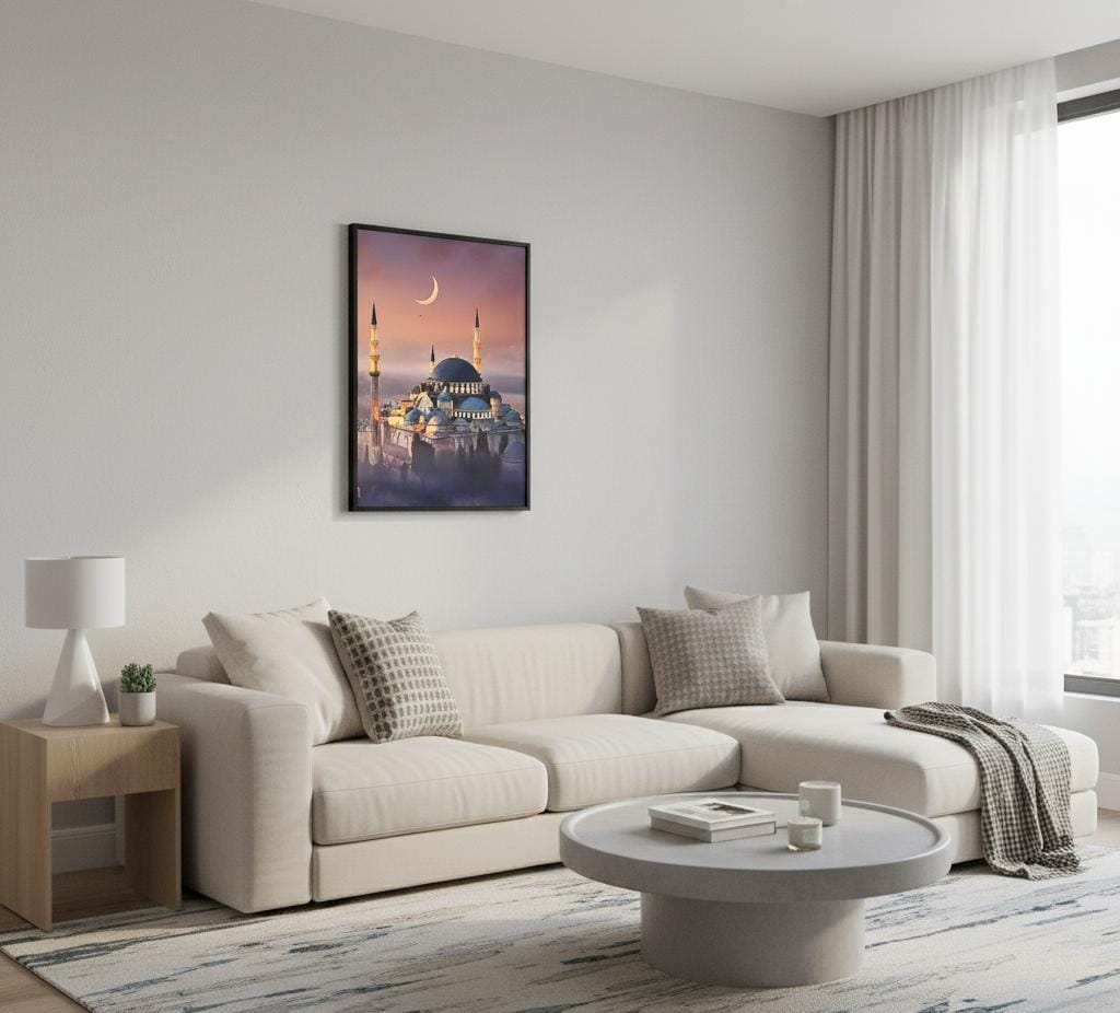 Blue Mosque Canvas Frames | Wall Art