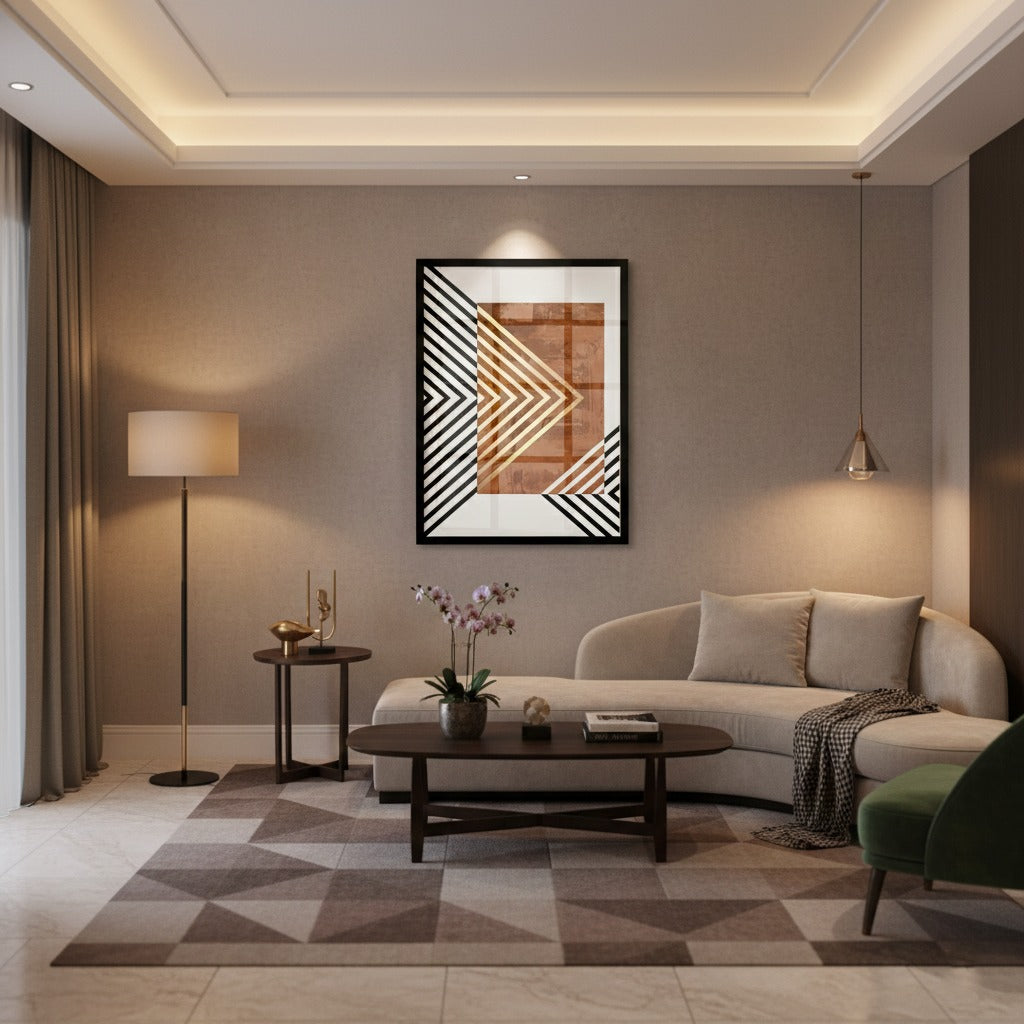 Wood Wall Sculpture Canvas Frames | Wall Art