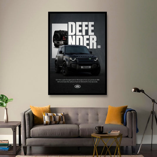 Defender 90 – Matte Black Muscle