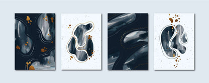 MUET Hand Painted Watercolor (4Panel) Wall Art