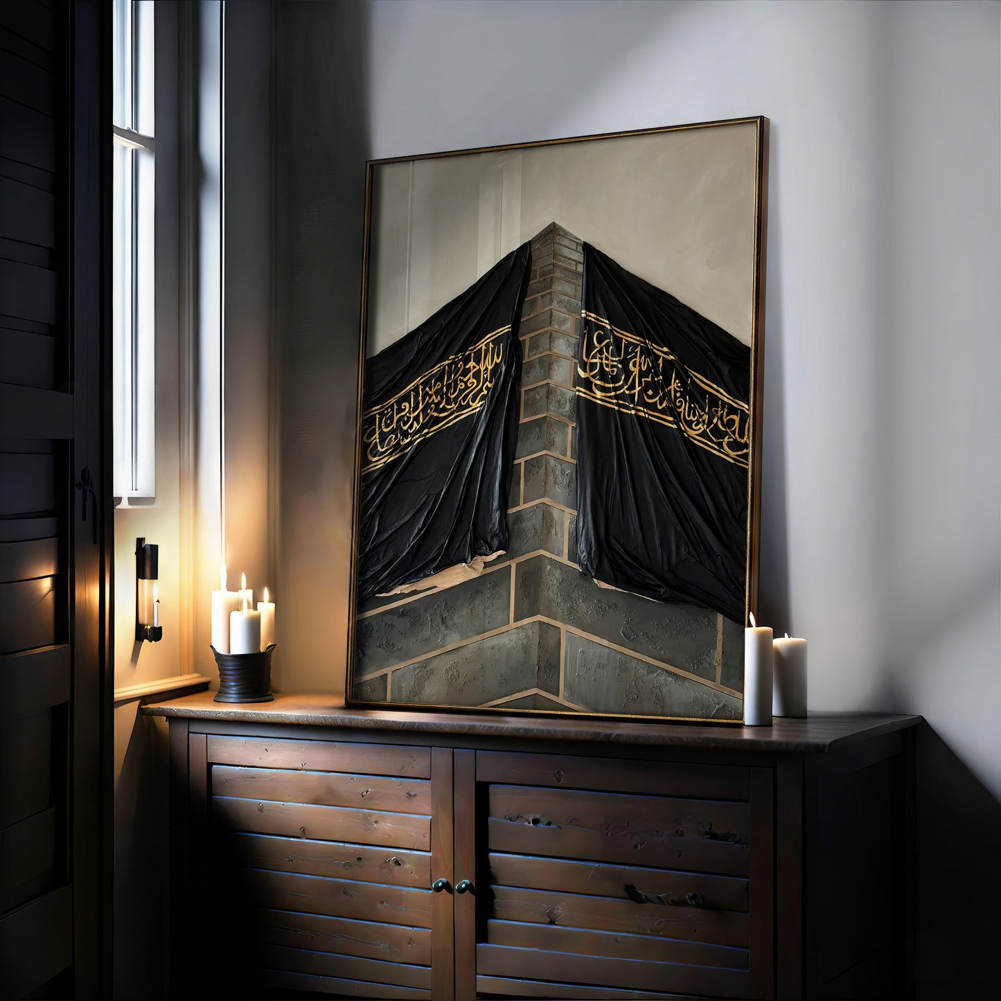Kaaba 3D Painting – Majestic Mecca Islamic Wall Art