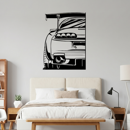 Toyota Supra Metal Wall Art – Premium Laser Cut