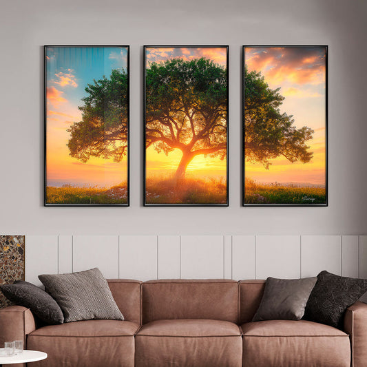 Tree at Dusk - 3 Parts