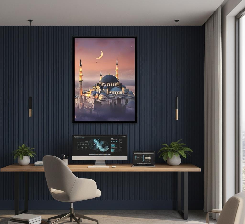 Blue Mosque Canvas Frames | Wall Art