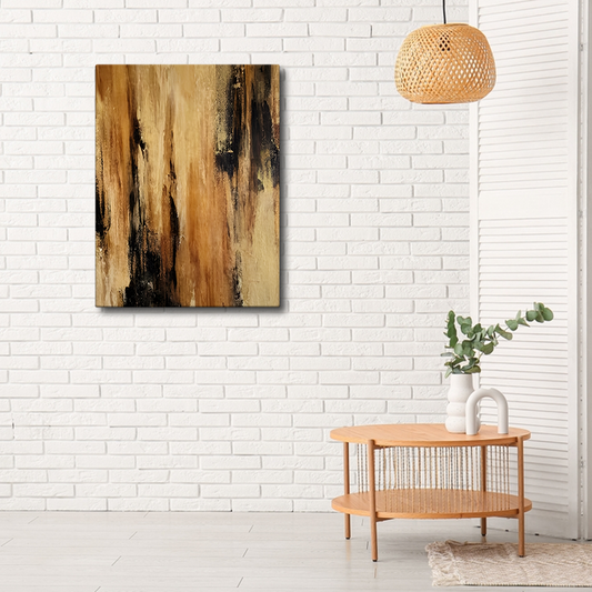 Modern Wooden Style Canvas Wall Art