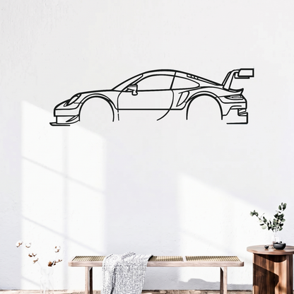 Porsche Metal Wall Art – Premium Laser-Cut Car Wall Decor