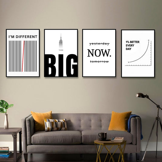 Progress Mindset Wall Art