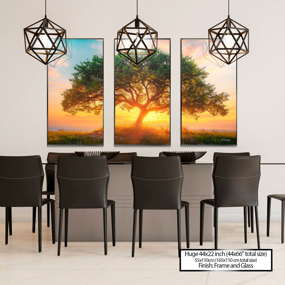 Tree at Dusk - 3 Parts