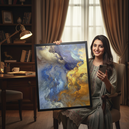 Nordic Decor Abstract Cloud Mist | Wall Art