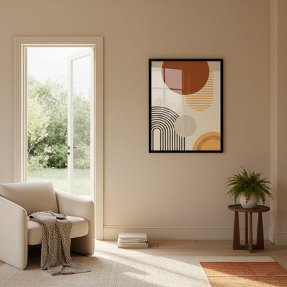 Modern Abstract Geometric Canvas Frames | Wall Art