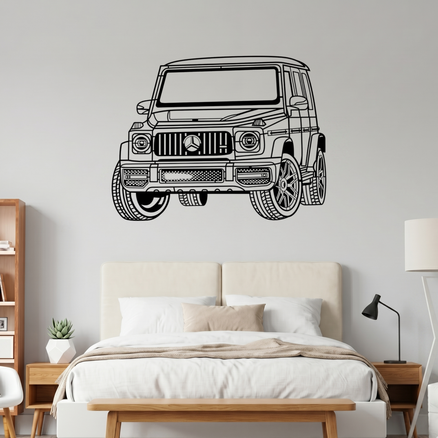Mercedes-Benz G-Class Laser Cut Metal Wall Art | Premium Steel SUV Silhouette