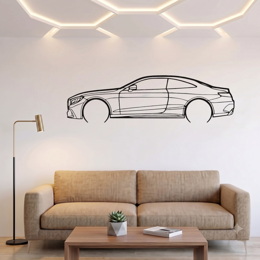 Mercedes-AMG S63 Laser Cut Metal Wall Art