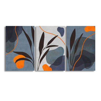 Black and Orange (3panel) | Wall Art