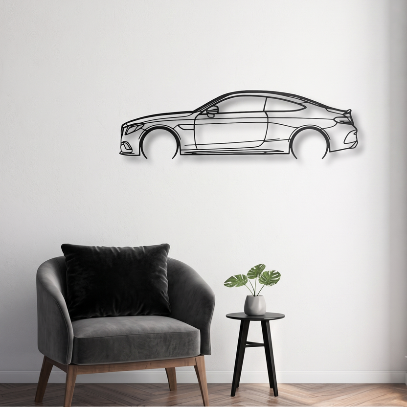 Mercedes-Benz C300 Laser Cut Metal Wall Art | Premium