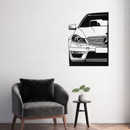 Mercedes-Benz Metal Wall Art – Premium Laser Cut