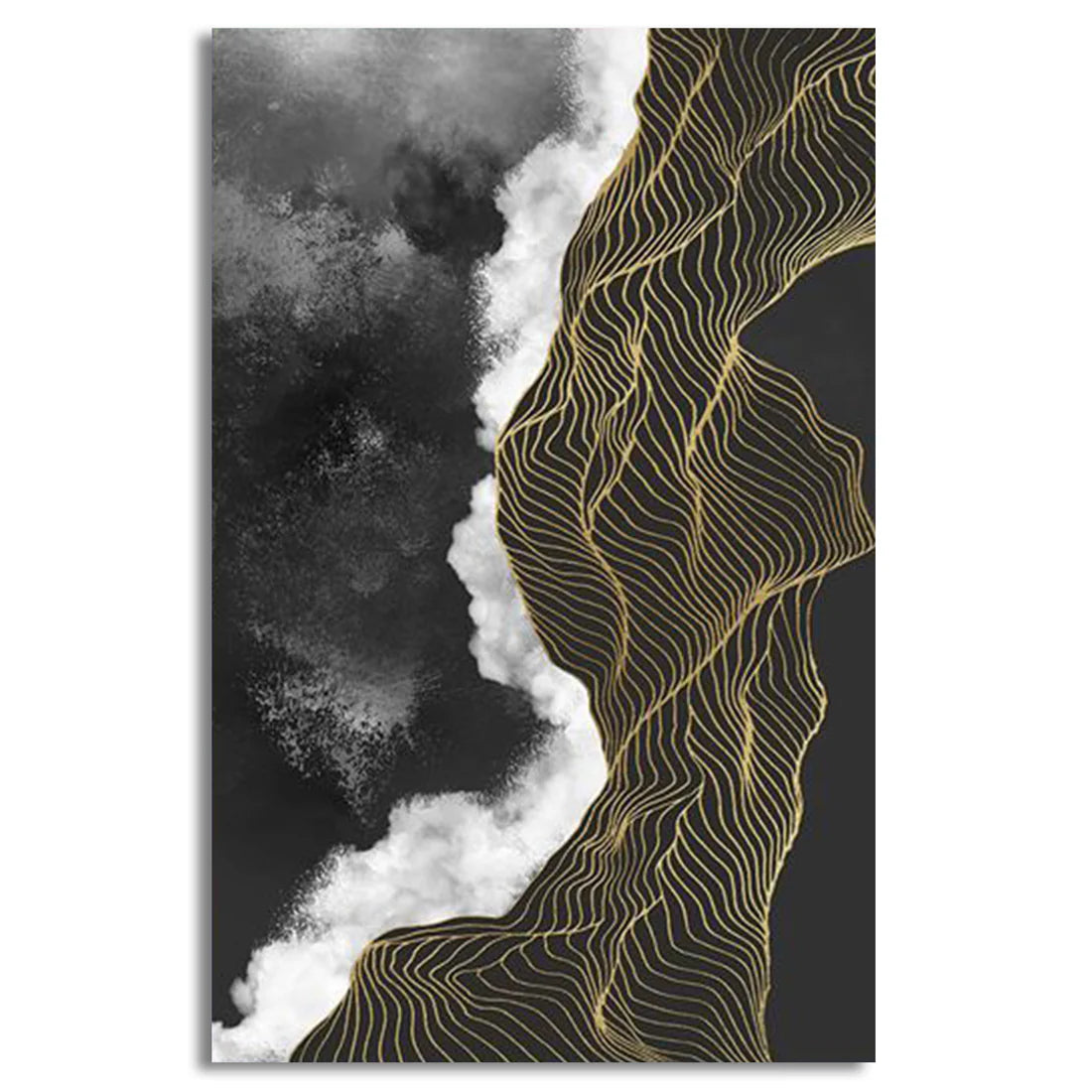 Abstract luxury wavy shape | Wall Art