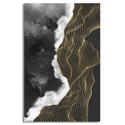 Abstract luxury wavy shape | Wall Art
