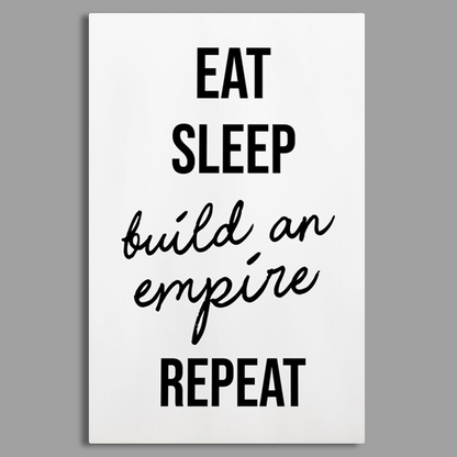 EAT SLEEP EAT REPEAT Canvas Frames Wall Art