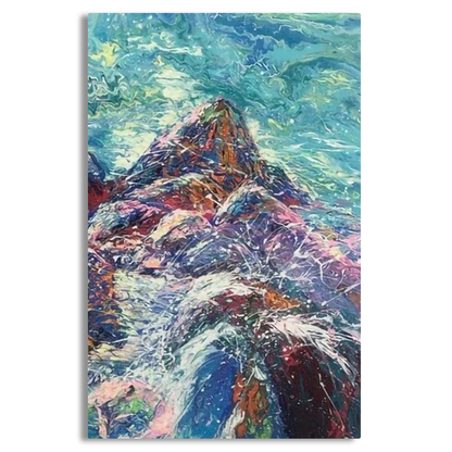 Mountain Heart Canvas Wall Art