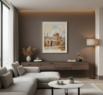 Al-Aqsa Mosque Wall Art | Jerusalem Islamic Decor