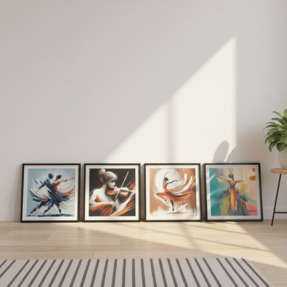 Ballet Dancer (4Panel) Wall Art