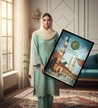 Masjid Al-Nabawi Canvas Frames | Wall Art