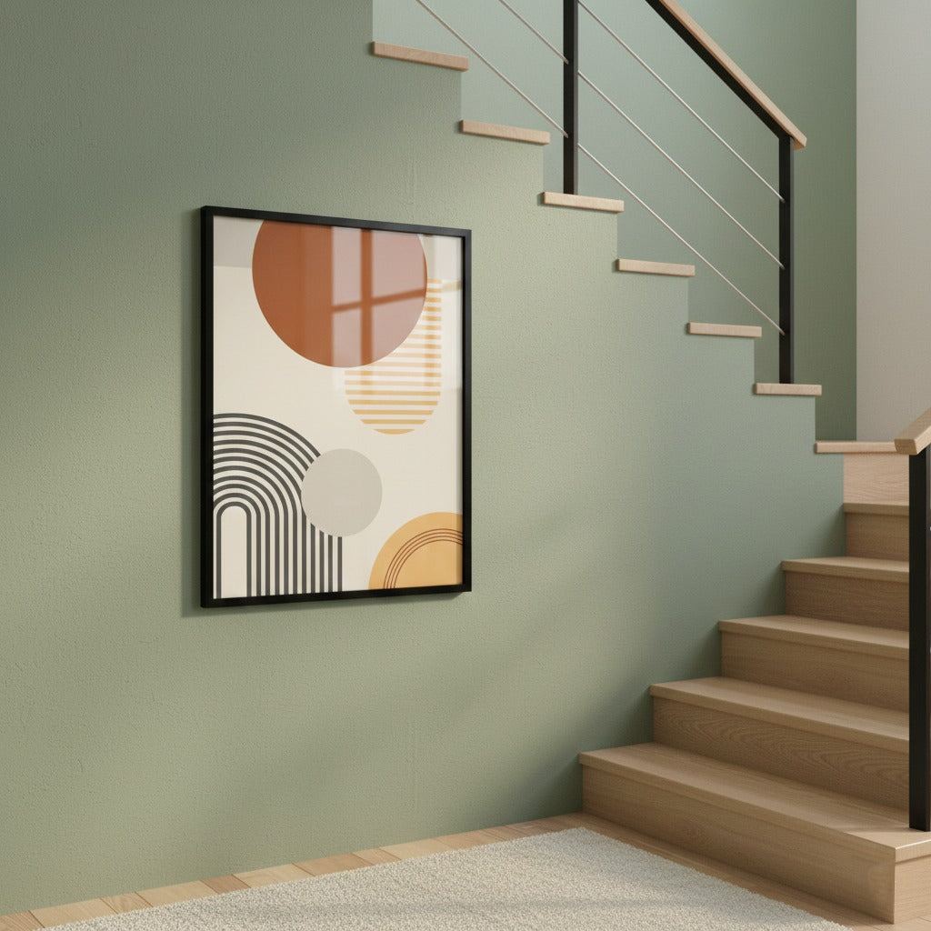 Modern Abstract Geometric Canvas Frames | Wall Art